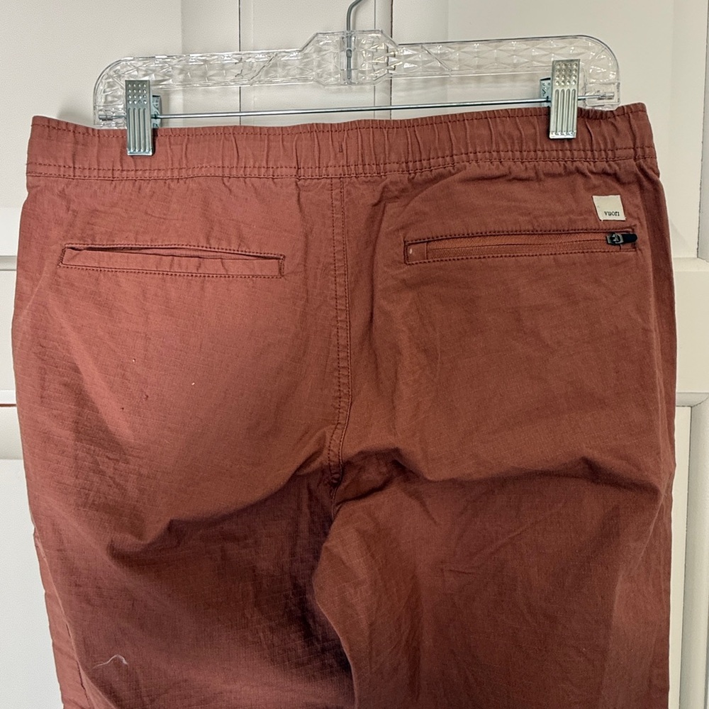 Vuori Ripstop Drawstring Pants Brown Performance … - image 5